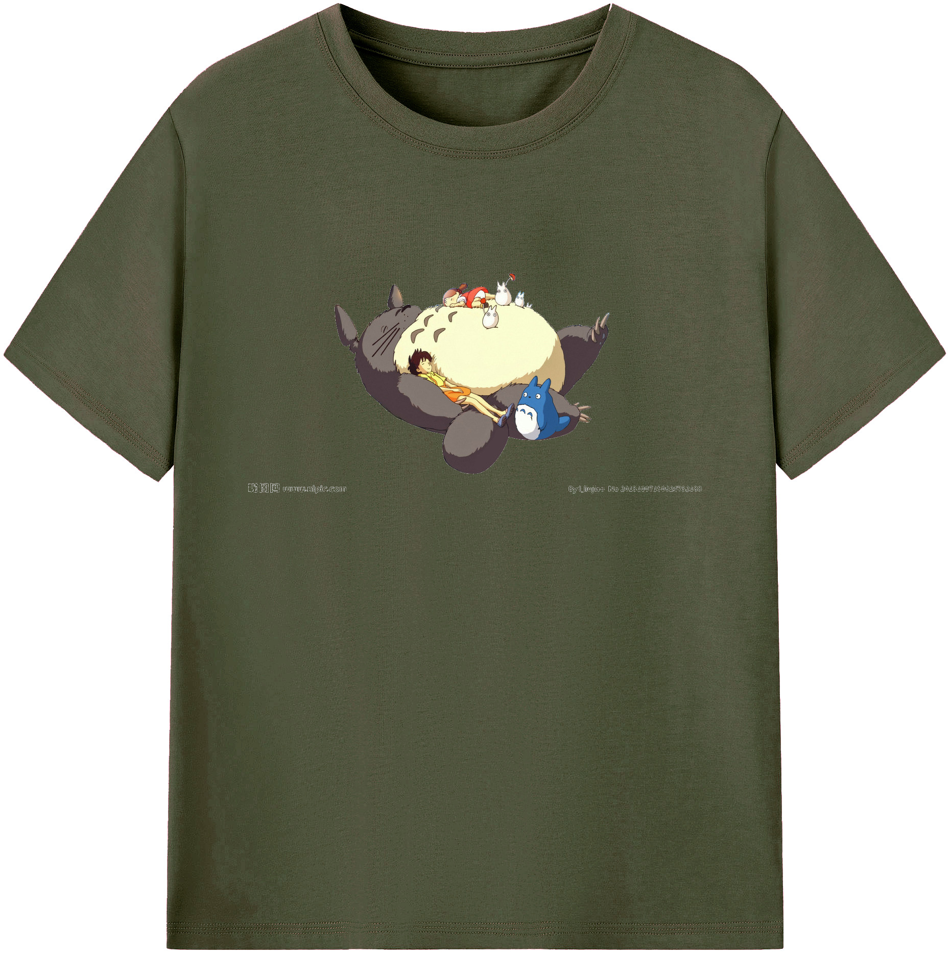 （画像用） となりのトトロ 草壁メイ 草壁サツキ My Neighbor Totoro Satsuki Kusakabe Mei Kusakabe 綿100％ メンズ半袖Tシャツ｜肌触りやわらか＆通気性